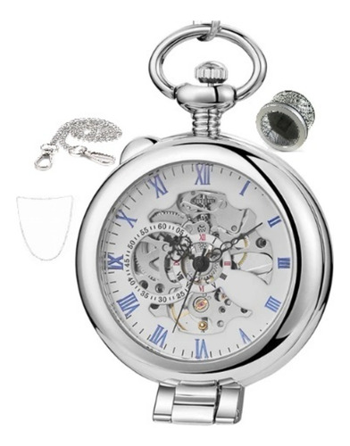 Reloj De Bolsillo Analogico Mecanico 3194 Romano