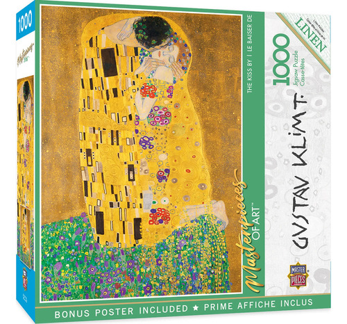 Rompecabezas El Beso Kiss Gustav Klimt 1000 Pz Masterpieces