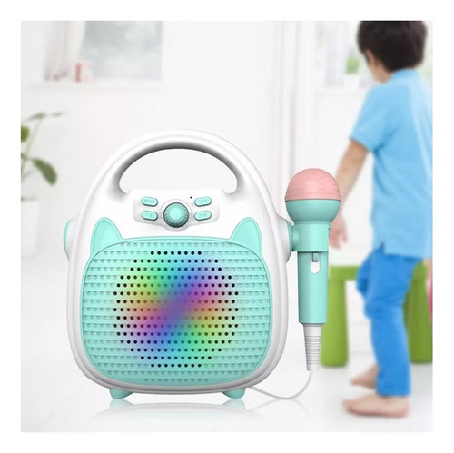 ~ Máquina De Karaoke Para Niños Cantando Juguetes Color Azul
