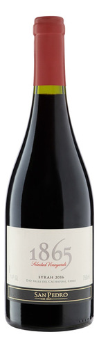 Vinho Syrah e shiraz San Pedro 1865 Single Vineyard 2016 adega Viña San Pedro Tarapacá 750 ml