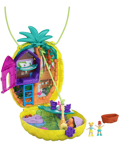 Monedero Portátil Polly Pocket Tropicool Pineapple Compacto