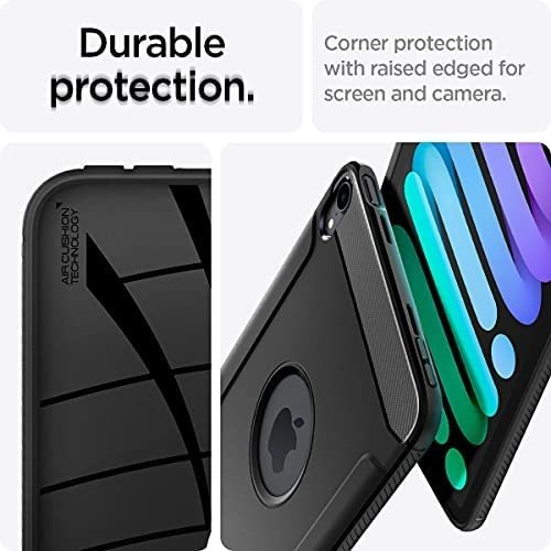 Imagen 6 de 7 de Funda Spigen Rugged Armor Para iPad Mini 6 Negro