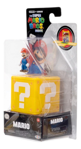 Super Mario Bros Pelicula Figura Mario Con Block De Pregunta