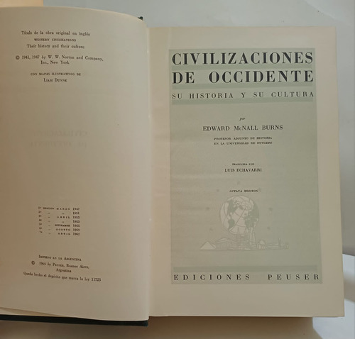 Civilizaciones D Occidente Su Hist Y Su Cult E. Mcnall Burns