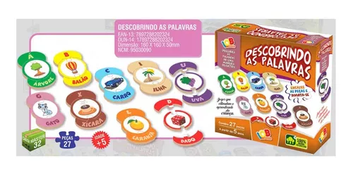 Jogos Educativos Jogo Descobrindo As Palavras Crianças Infantil em