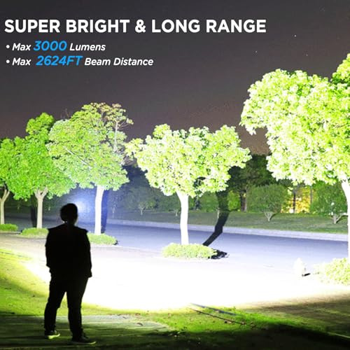 Linterna Frontal Recargable Nj Forever Led, 100000 Lúmenes L