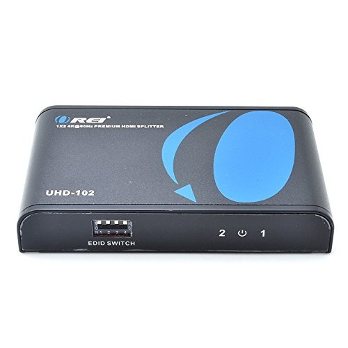 Orei 1x2 2.0 Hdmi Splitter 2 Puertos Con Full Ultra Hdcp 2.2