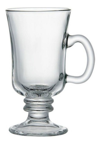 Imagen 2 de 6 de Set X6 Tazas Para Café Irish Coffee 250ml Vidrio Templado