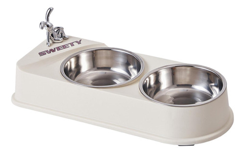 Platos De Comida Dobles Para Mascotas Cuenco De Agua Doble P