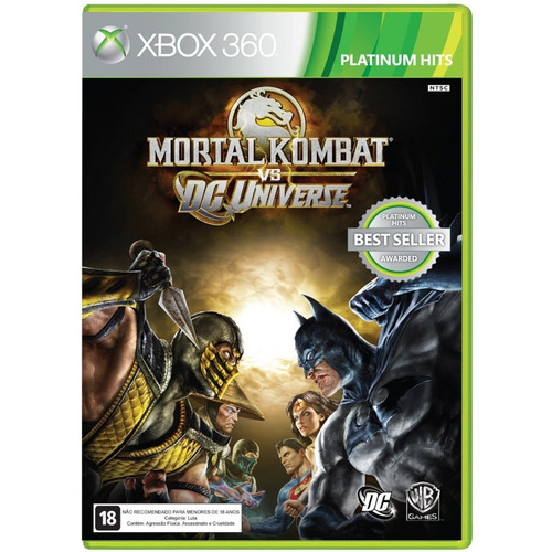 Mortal Kombat Vs Dc Universe Xbox 360 Original Mídia Física