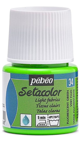 Pebeo Setacolor Tela - 34 Fluorecente Verde