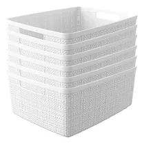 Comprar Cesta Deco De Yute Para Organización, Almacenamiento Y Ofici