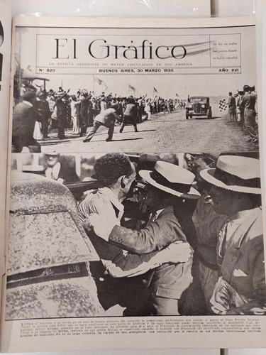 Rev El Grafico N° 820 30/3/35 Domingos Da Guia Boca Zorrilla (Usado)