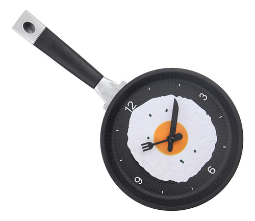 Reloj De Pared Abs Con Forma De Sartén Con Forma De Huevo Fr