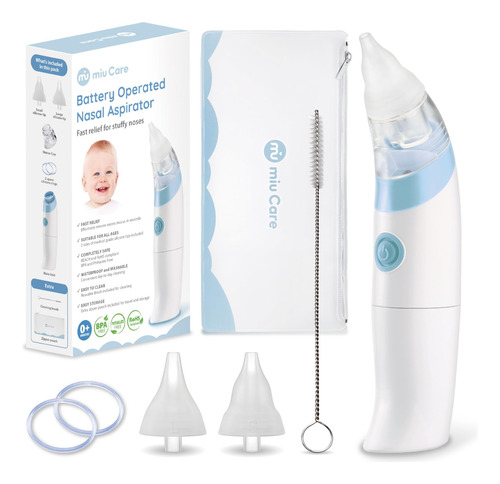 Miu Care Aspirador Nasal Electrico Para Bebe, Succion Nasal