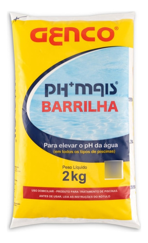 Elevador De Ph Para Piscina Granulado 2 Kg Ph+ Genco