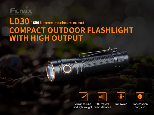 Linterna Fenix Ld30 Con 1600 Lumenes Sportac