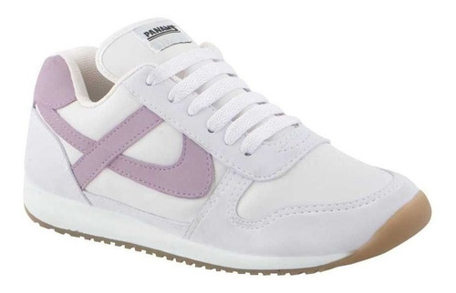 Tenis Blancos Lila Panam De Dama Clasicos Estilo Identidad