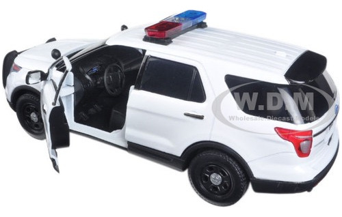 Ford Interceptor Policia 2015 Luz Y Sonido 1:24 Motor Max