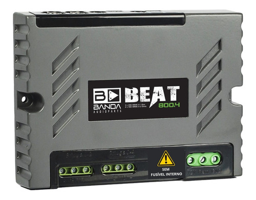 Módulo amplificador de banda Beat 800.4, 2 ohmios, 4 canales, 800 Wrms