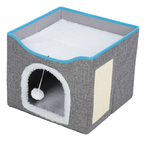 Gatito Plegable De 2 Capas Cat Scratcher House