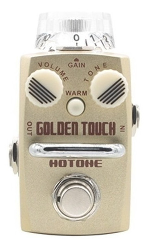 Mini Pedal Overdrive Guitarra Hotone Golden Touch Sod3