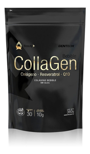 Gentech Collagen Beauty Drink 360g Blueberry Sachet