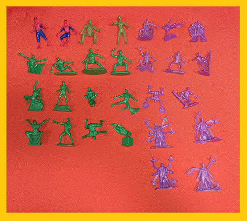 Spider-man Barcel Coleccion 28 Figuras 4 A Color 2002 (Usado)