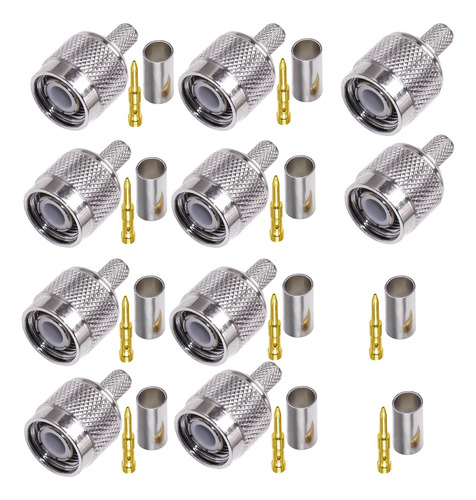 Tnc Macho Conector Tnc Macho Plug Crimp Conector Para Rg5...