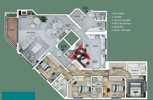 Apartamento Com 4 Dormitórios À Venda, 184 M² Por R$ 2.250.000,00 - Perdizes - São Paulo/sp - Ap40676