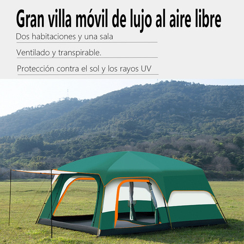 Carpa Instant Acampada Amplia Para 8-12 Personas Double Capa