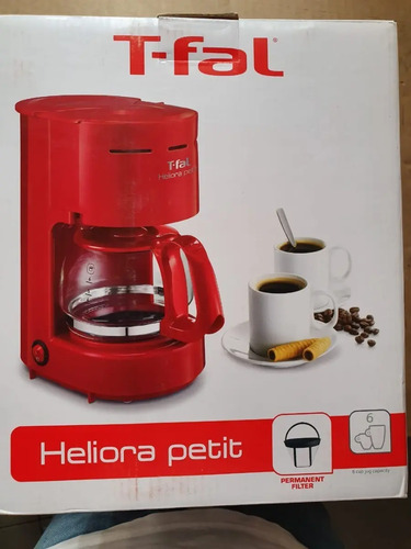 Cafetera T-Fal Heliora 12 Tazas Roja | Bodega Aurrera Despensa a tu Casa