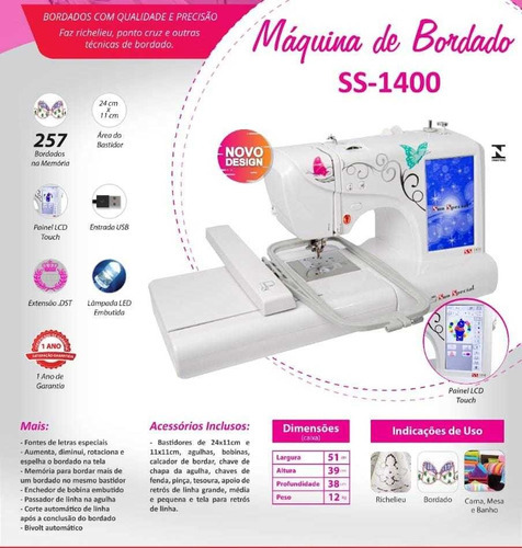Bordado Computadorizado Ss1400 127/220V-sun Special 127/220V