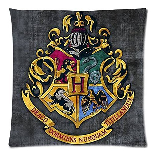 Funda De Almohada Personalizada De Hogwarts School Gryf...