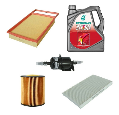 Kit De 4 Filtros Fiat Palio 1.6 16v Etorq 2012+ Selenia Sint