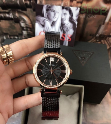 Relógio Guess W0638l5 Soho Rose Original Completo Com Caixa
