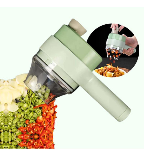 Cortador Legumes E Vegetais Multifuncional Sem Fio Elétrico