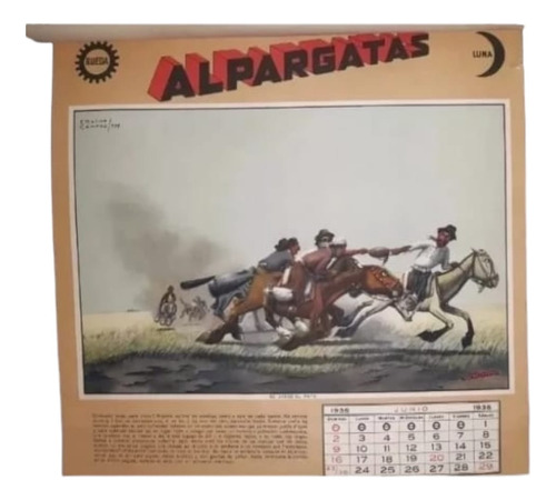 Almanaque Alpargatas Molina Campos Junio 1935