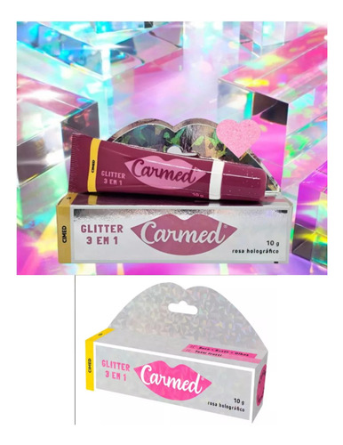 Kit Labial Carmed Oakberry Açai + Carmed 3 Em 1 Glitter