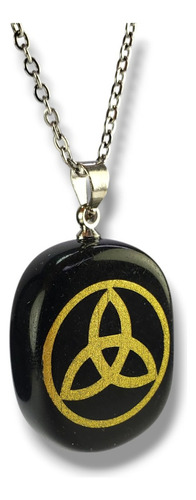 Dije Triqueta Vida Muerte Resurrección Acero Inoxidable D885 Plateado