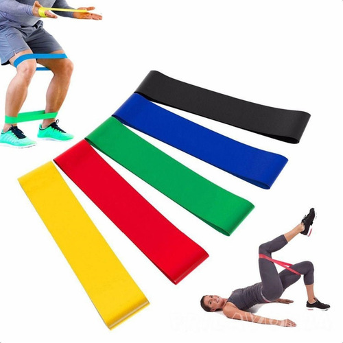 Kit 5 Faixa Elástica Super Mini Band Para Treino Exercícios
