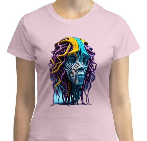 Playera Arte En Color - Rostro Surrealista - Moda