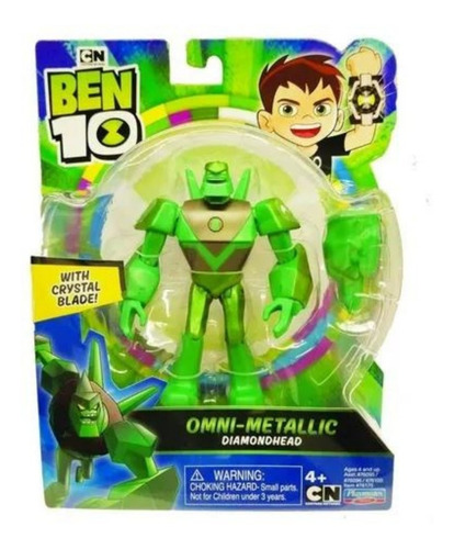 Muñeco Ben 10 Diamonhead Omni Metallic Playmates La Plata