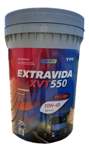 Aceite Ypf Extravida Xvt 550 X 20 Lts. (ex Extravida Xv 500)