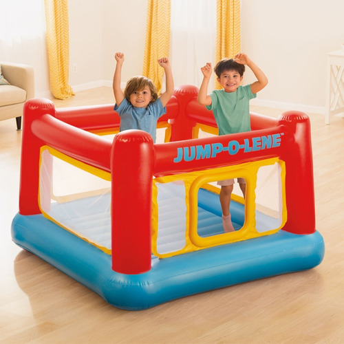 Brincolin Trampolin Inflable Con Malla Jump O Lene De Niños Color Multicolor