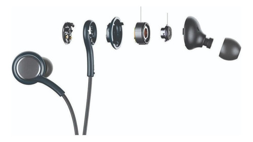 Fone De Ouvido Tipo C Grave Bass Para Samsung S20 S21 S22 Preto