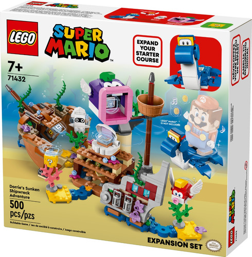 Lego 71432 Super Mario: Dorrie Y El Buque Naufragado Cantidad de piezas 500