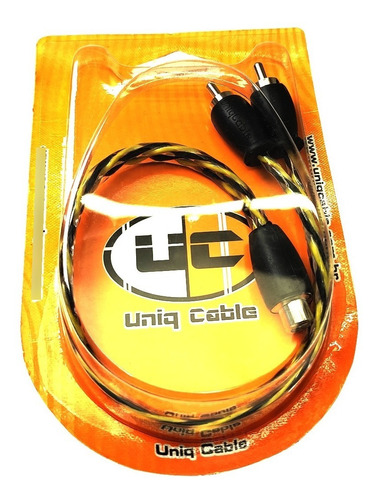 Cabo Rca Y 1 Femea 2 Macho Uniq Cable Inov Series Blindado