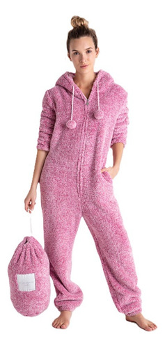 Pijama Mono Mujer Invierno Peluche Abrigo - Promesse 10510