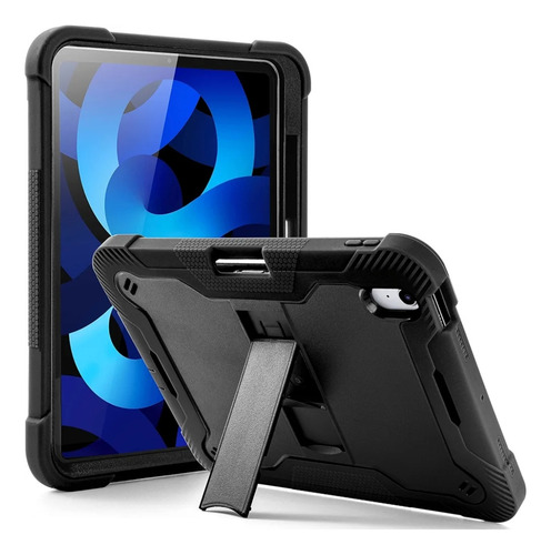 Funda Anti Golpes C/soporte Para Ipad 11' A16 2025 Negro